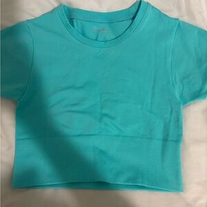 Aerie  Turquoise Short Sleeve Top